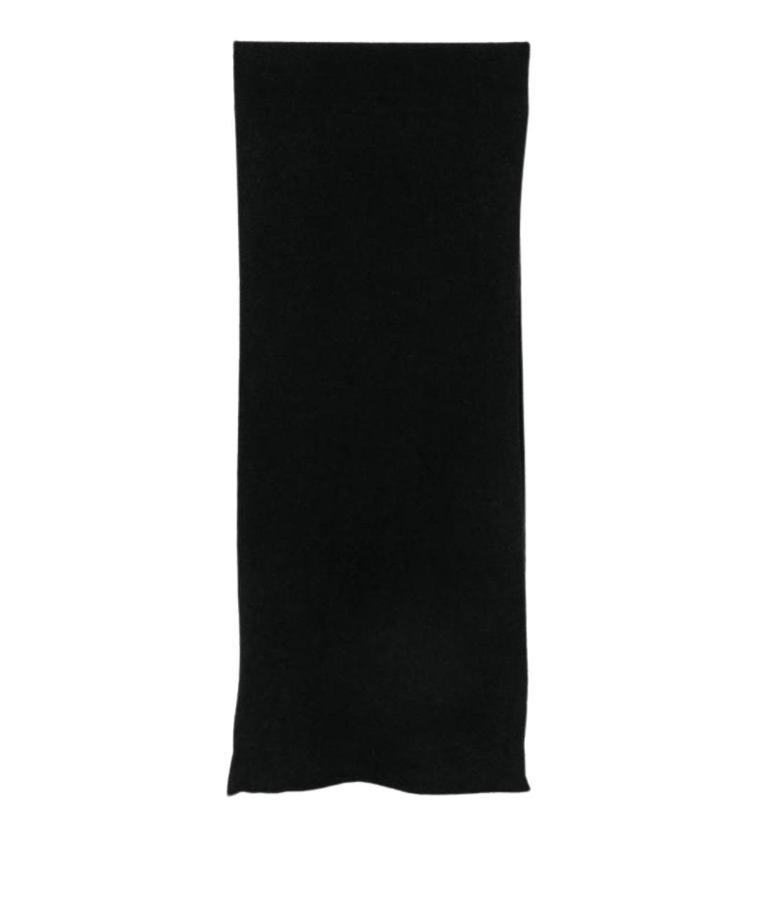 ROBERTO COLLINA Черный кашемировый шарф, фото 1