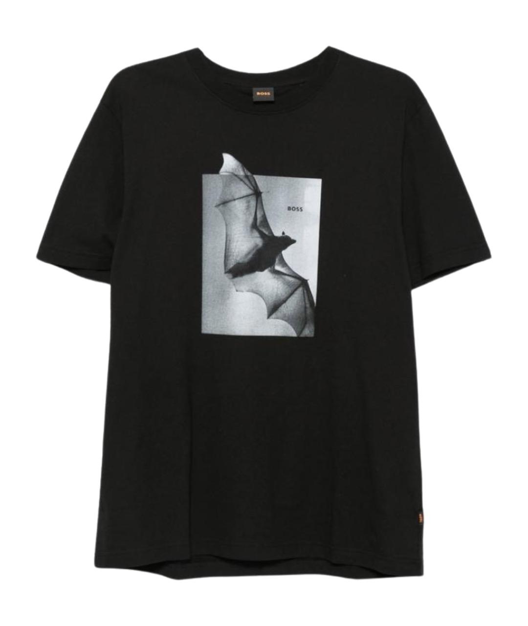 HUGO BOSS Черная хлопковая футболка, фото 1