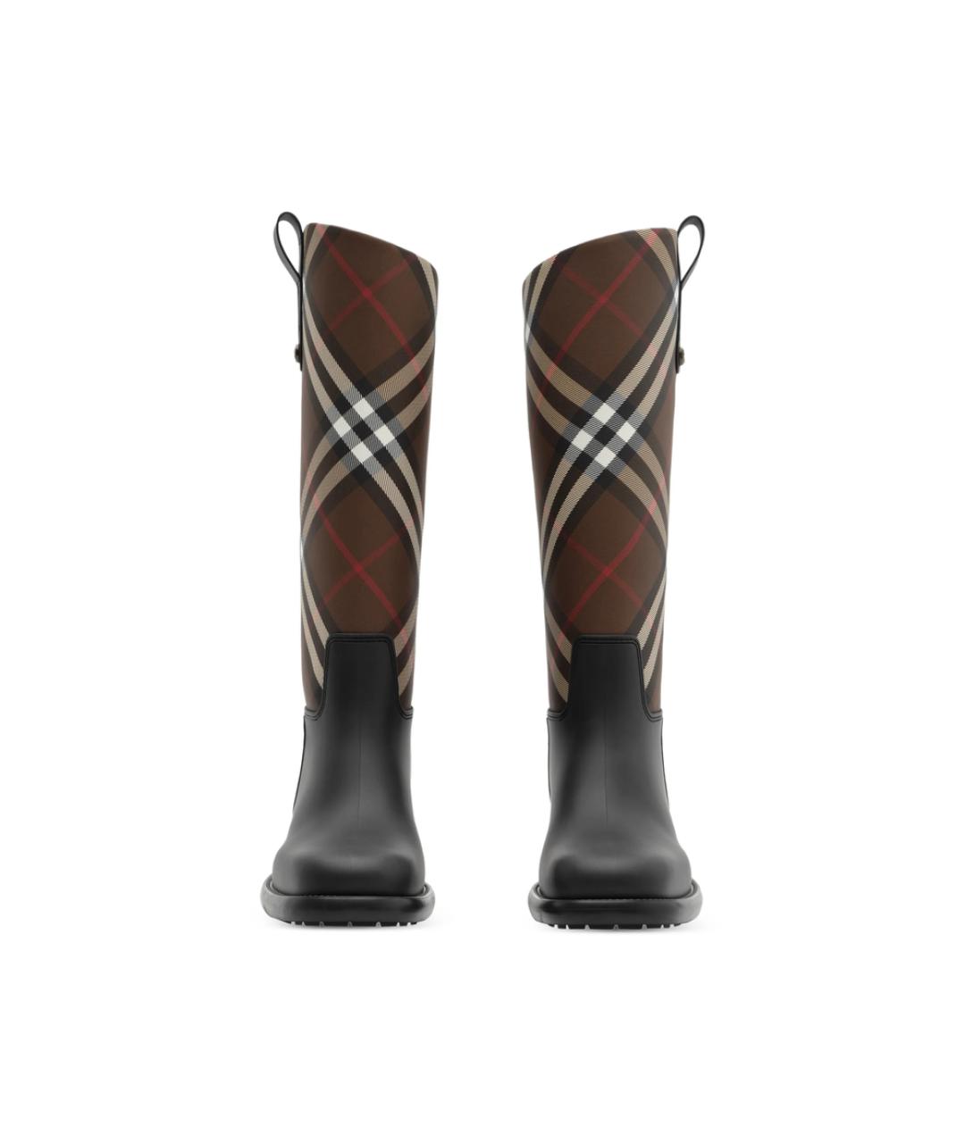 BURBERRY Коричневые синтетические сапоги, фото 3