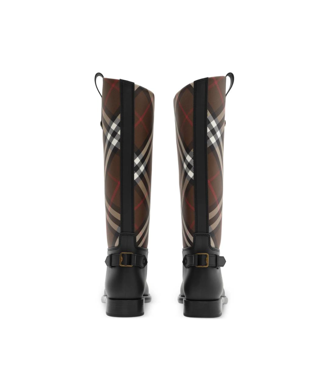 BURBERRY Коричневые синтетические сапоги, фото 4