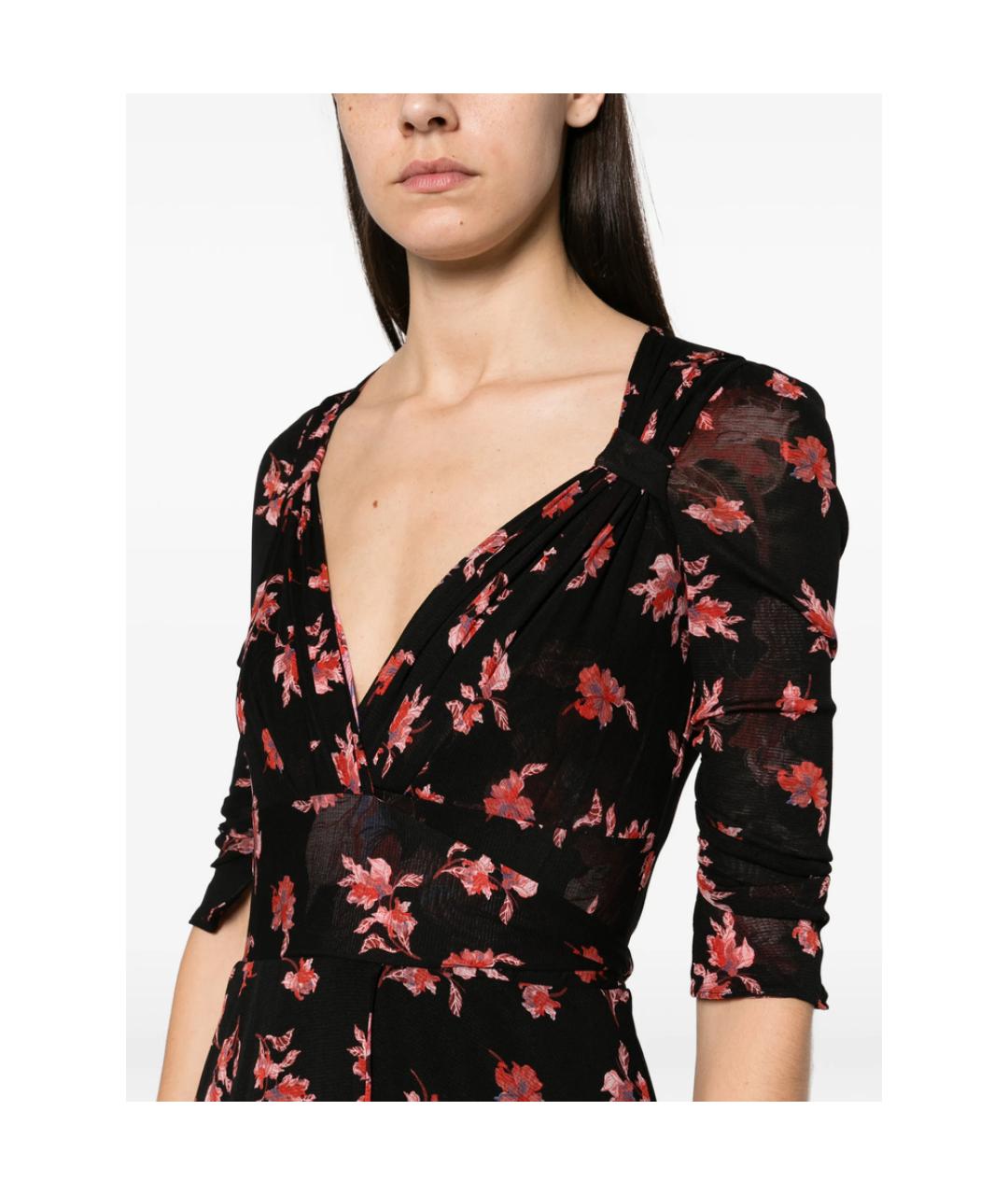 DIANE VON FURSTENBERG Мульти полиамидовое повседневное платье, фото 4