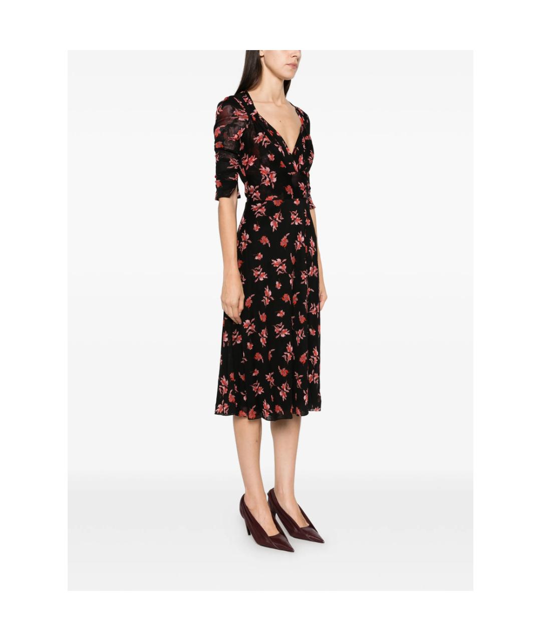 DIANE VON FURSTENBERG Мульти полиамидовое повседневное платье, фото 3