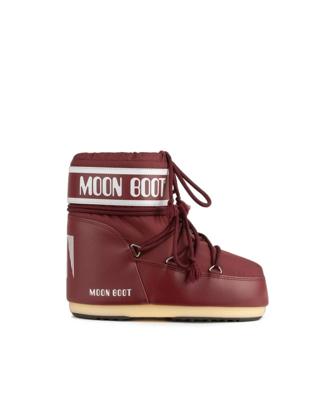 MOON BOOT Красные синтетические высокие ботинки, фото 5