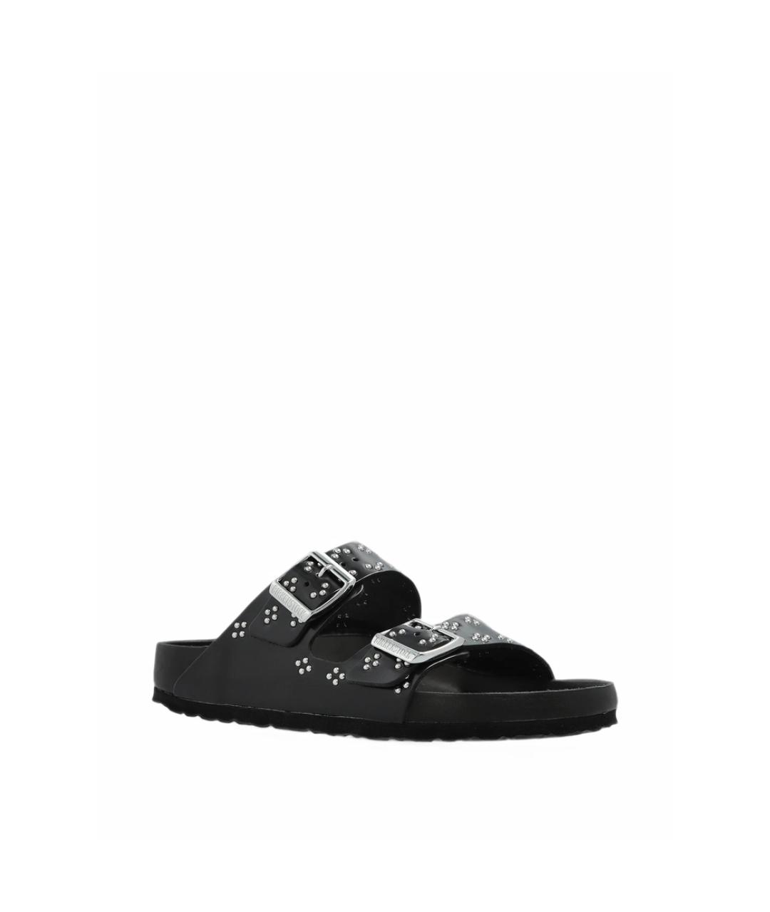 BIRKENSTOCK Черные кожаные сандалии, фото 3