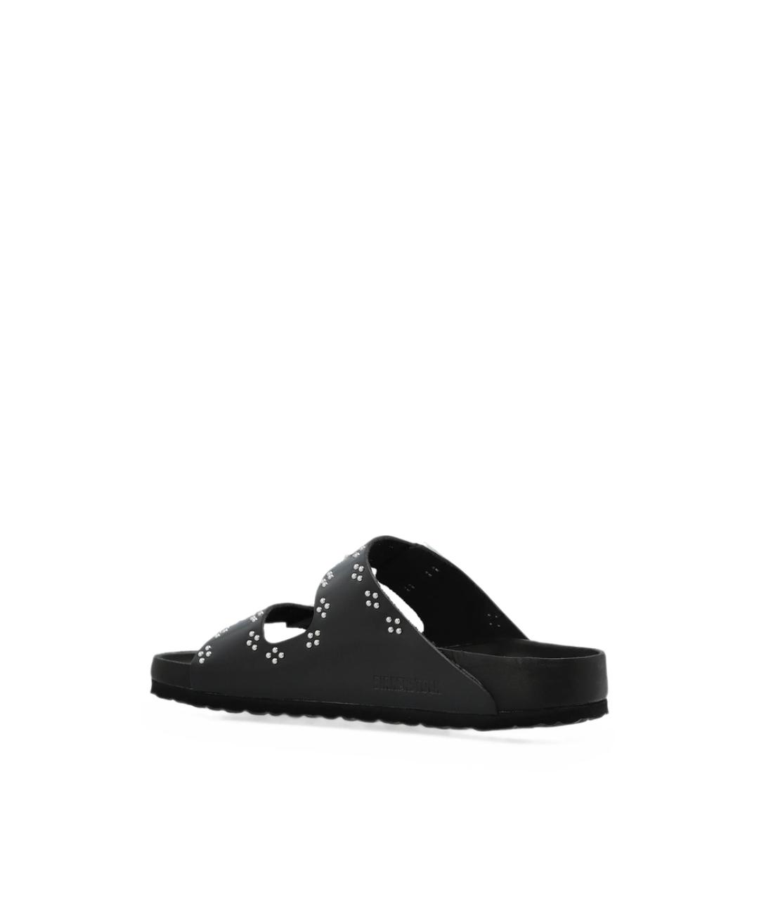 BIRKENSTOCK Черные кожаные сандалии, фото 6