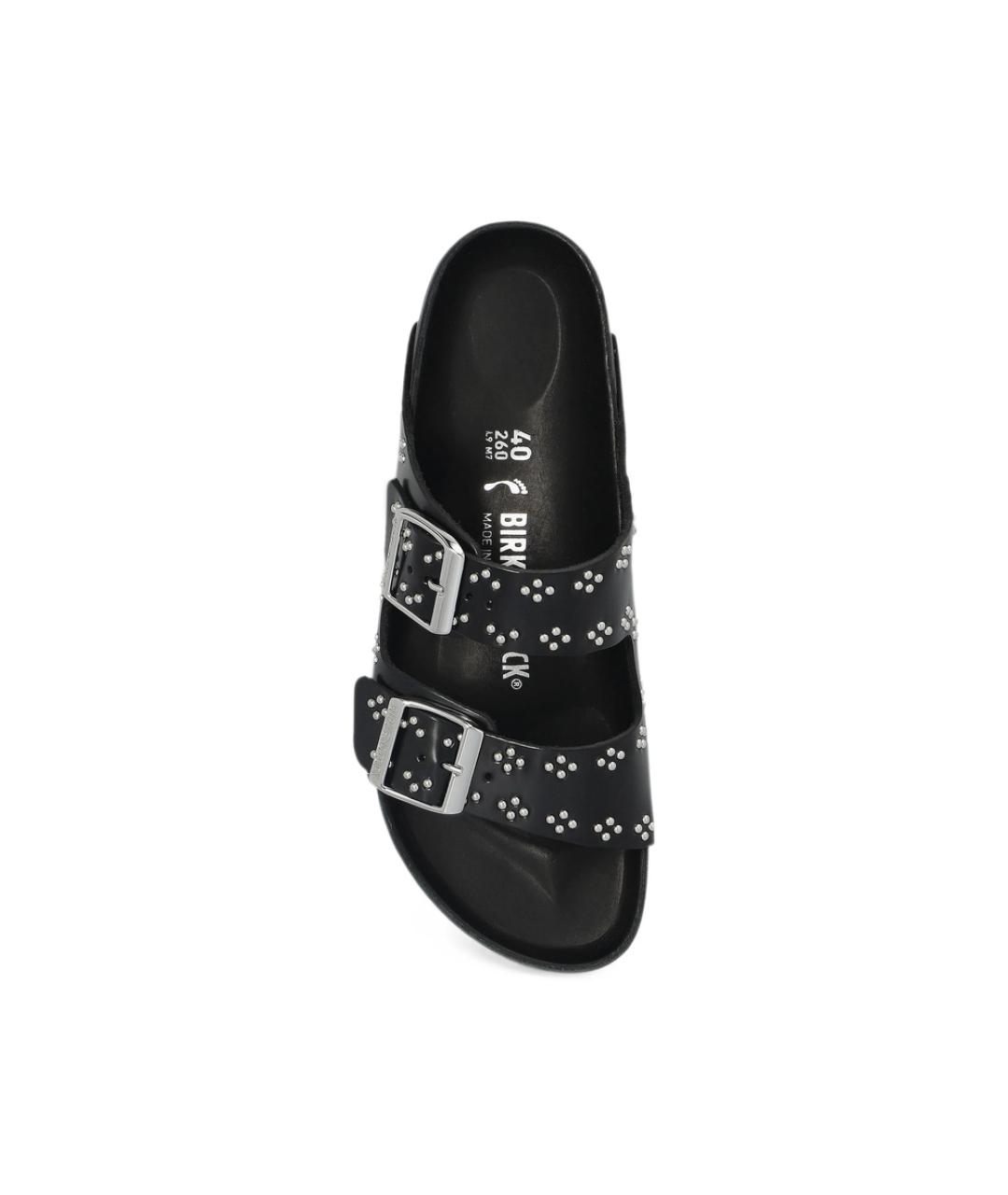 BIRKENSTOCK Черные кожаные сандалии, фото 2