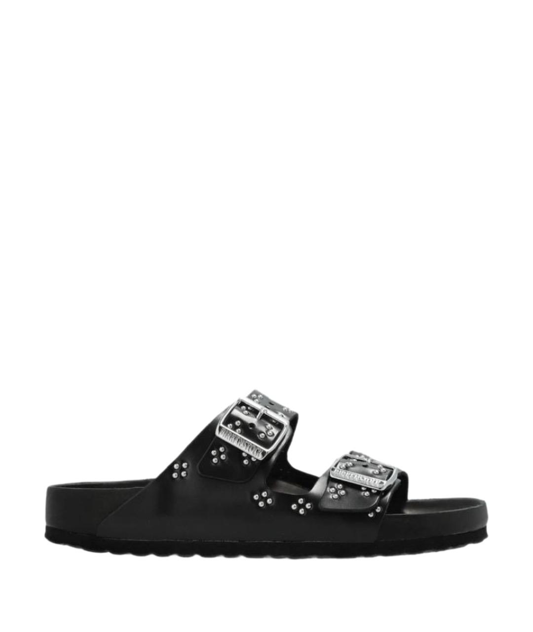 BIRKENSTOCK Черные кожаные сандалии, фото 1