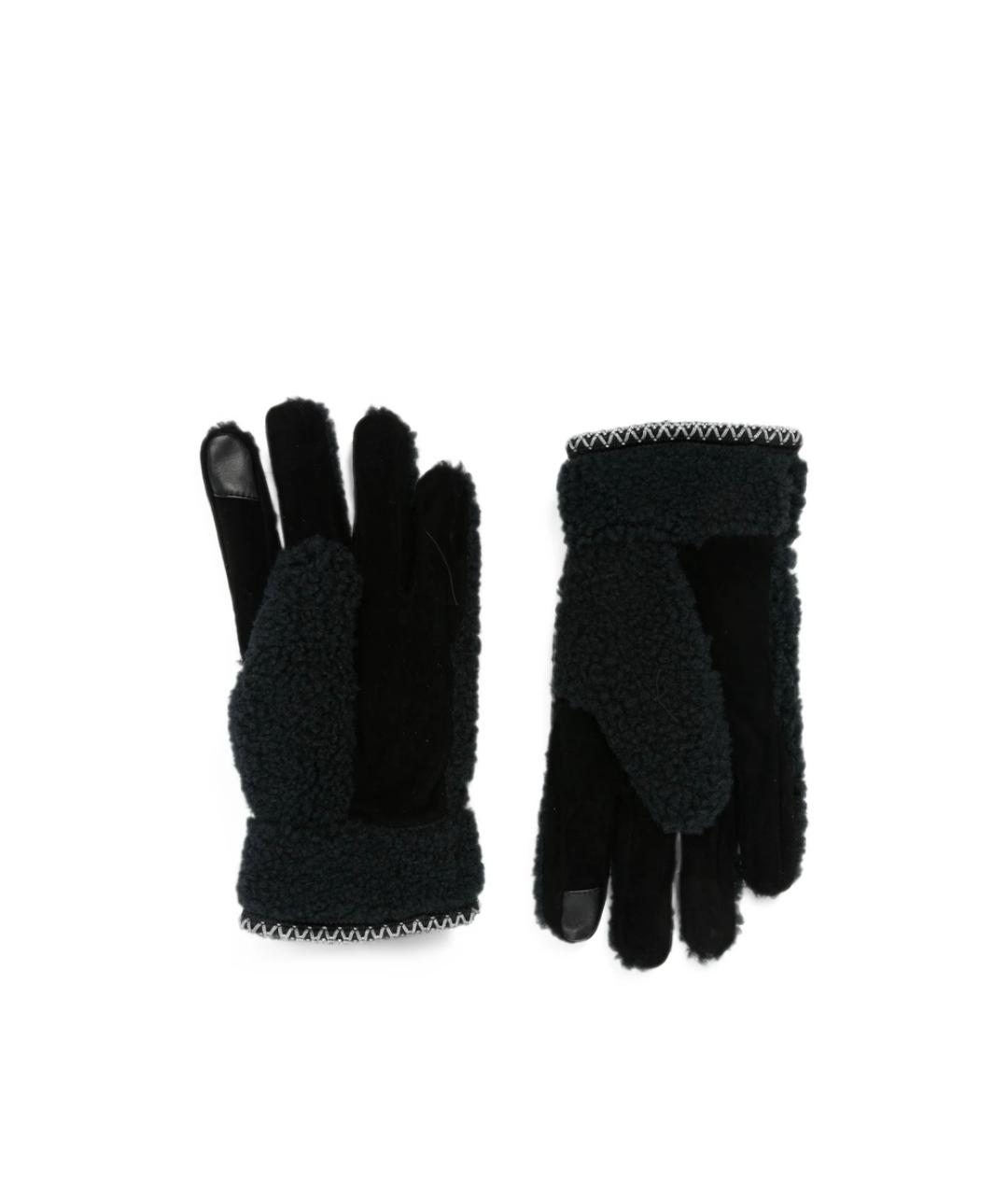 UGG Черные перчатки, фото 3