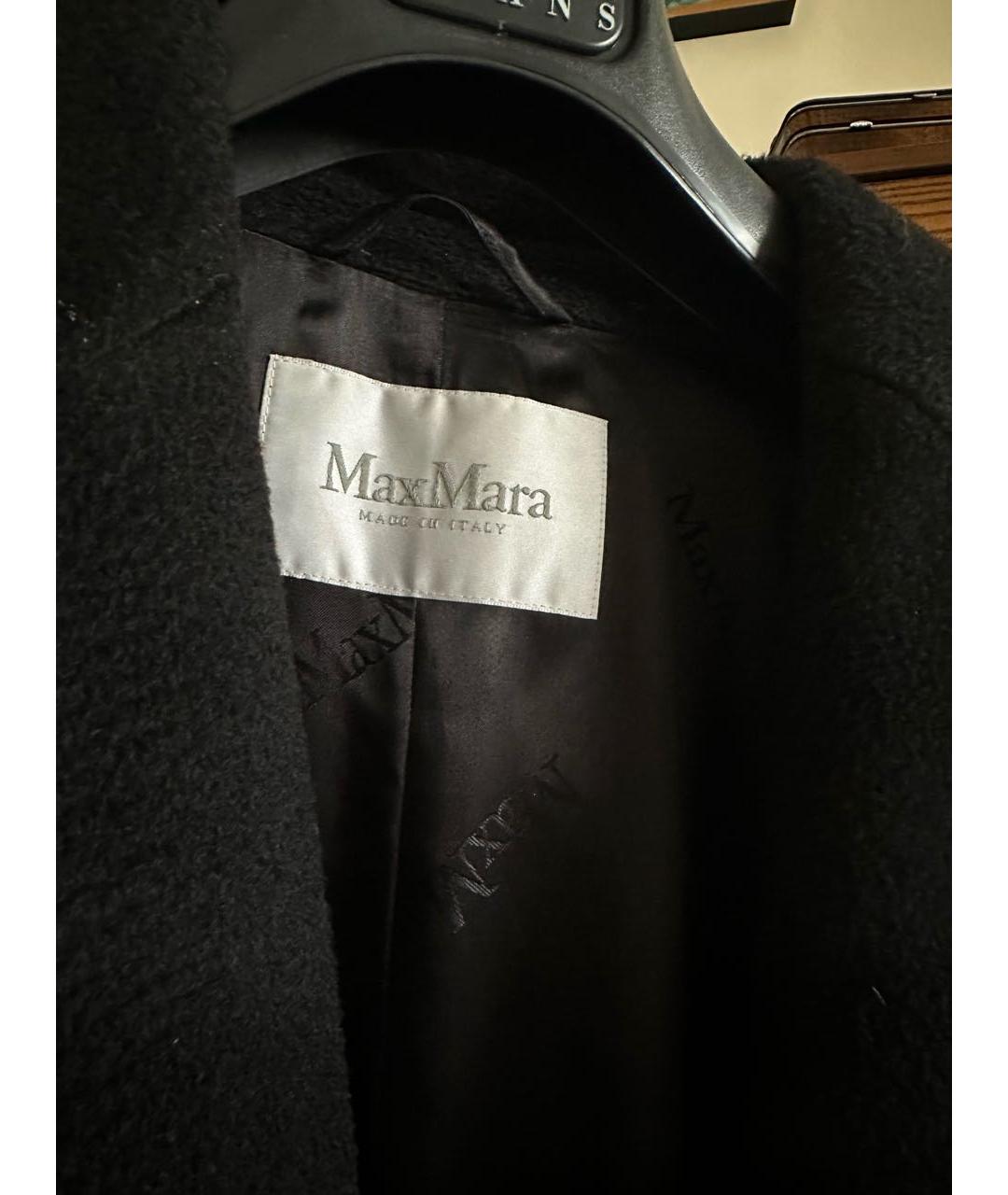 MAX MARA Черное шерстяное пальто, фото 3