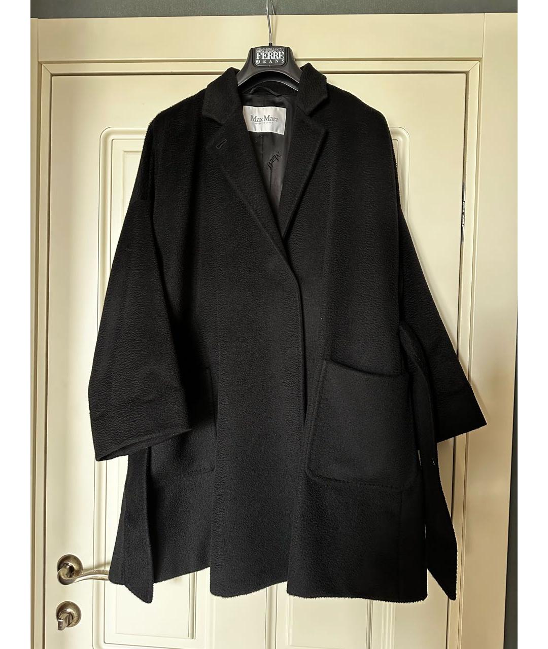 MAX MARA Черное шерстяное пальто, фото 6