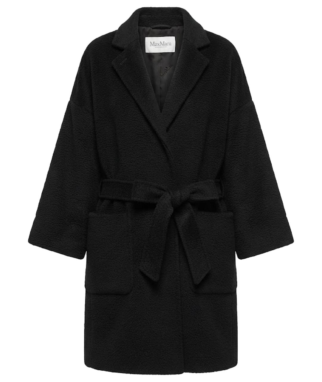 MAX MARA Черное шерстяное пальто, фото 1