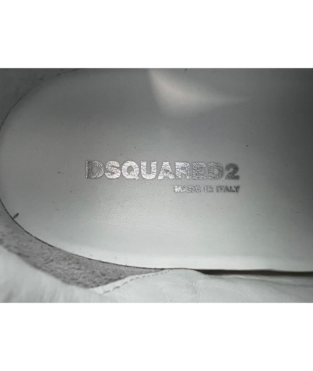 DSQUARED2 Бежевые нубуковые низкие кроссовки / кеды, фото 6