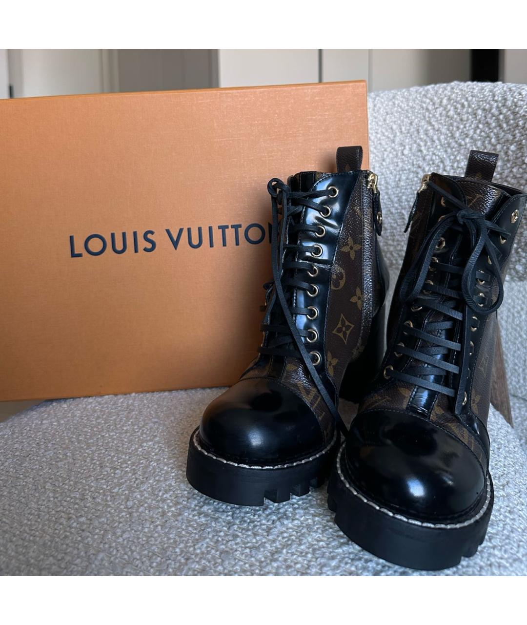 LOUIS VUITTON Черные ботильоны, фото 3