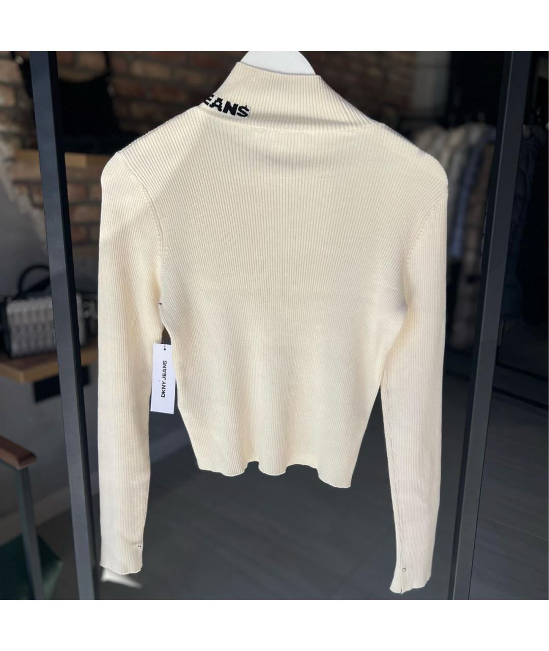 DKNY Бежевая вискозная водолазка, фото 2