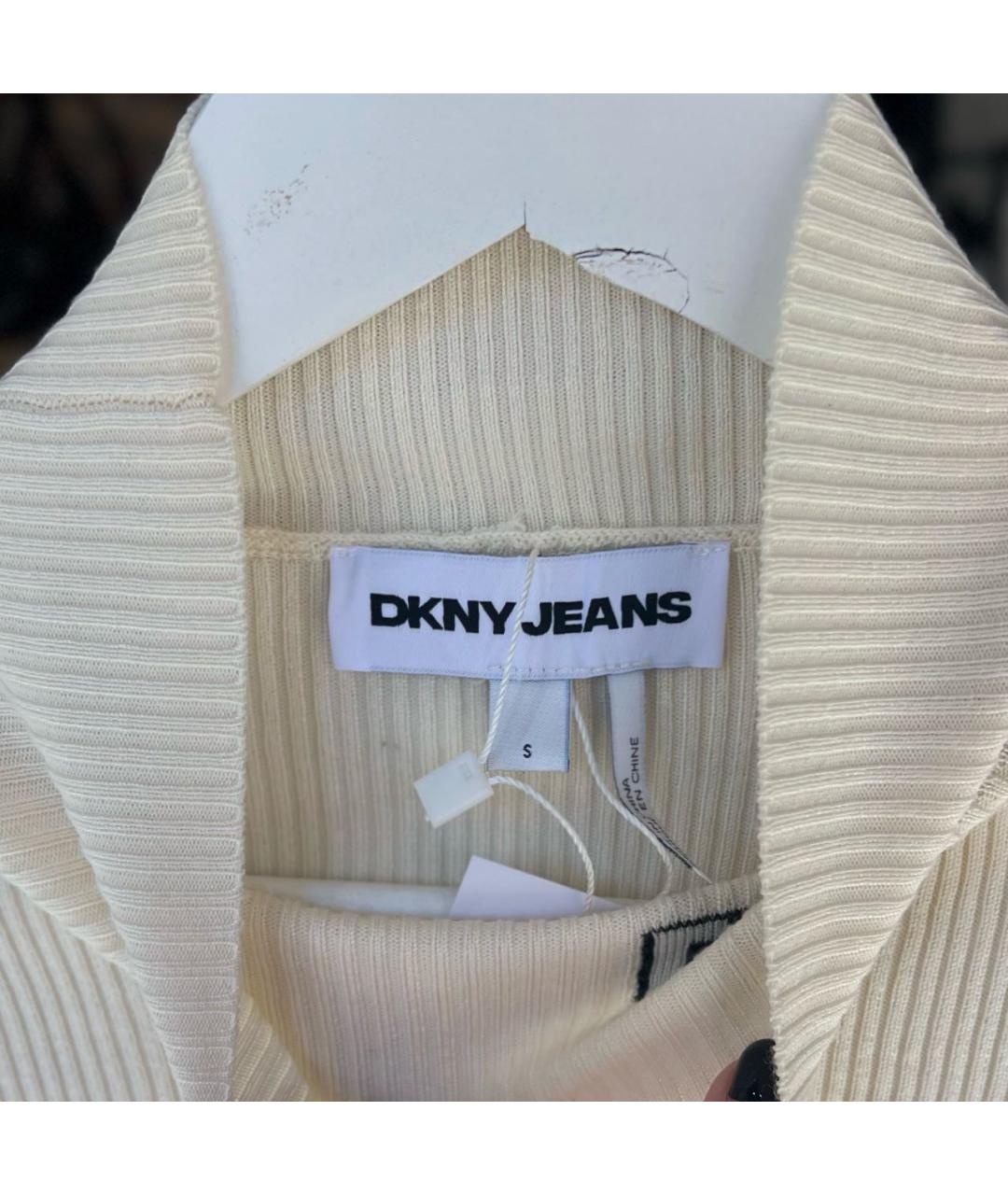 DKNY Бежевая вискозная водолазка, фото 3