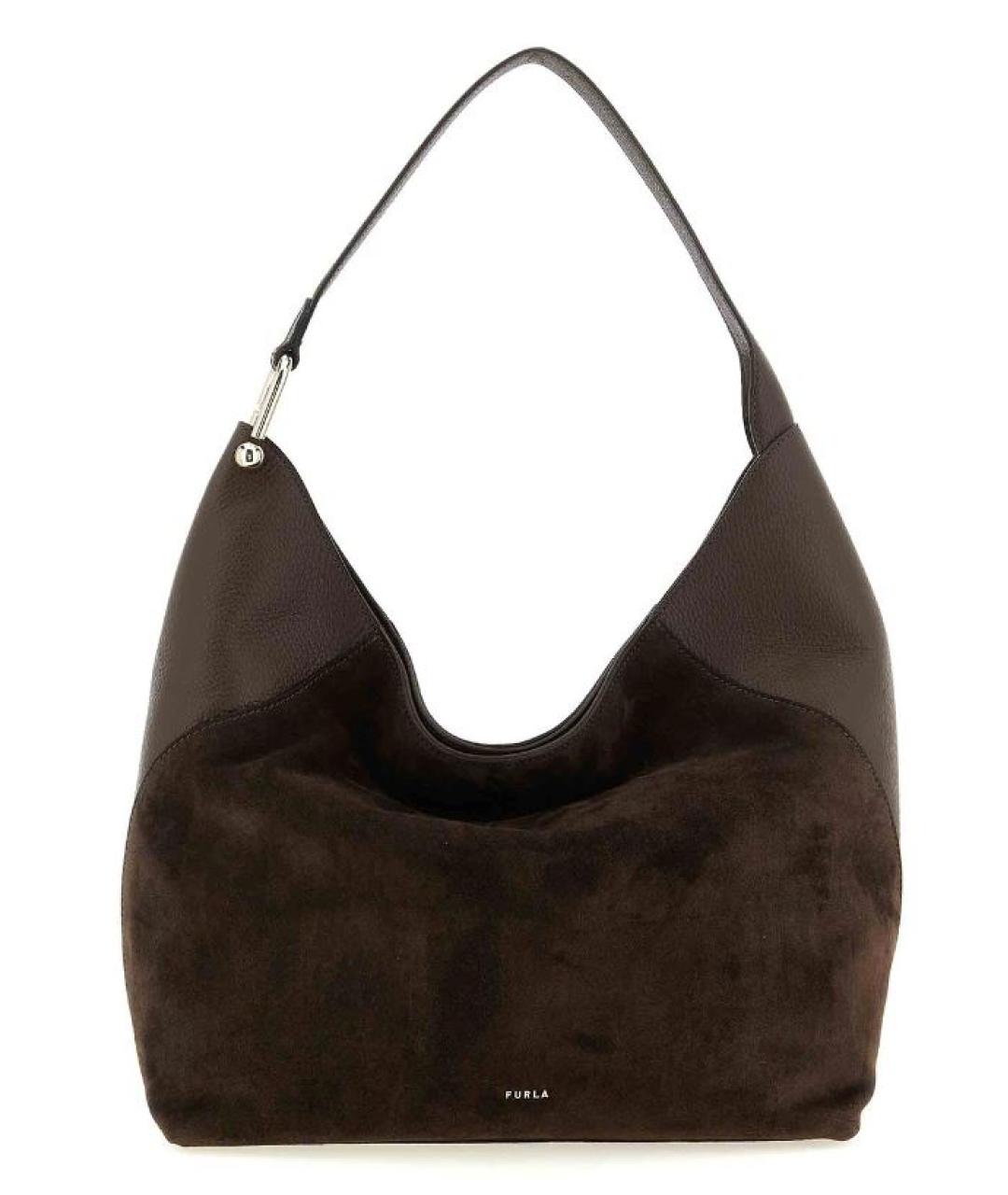 FURLA Коричневая сумка тоут, фото 1