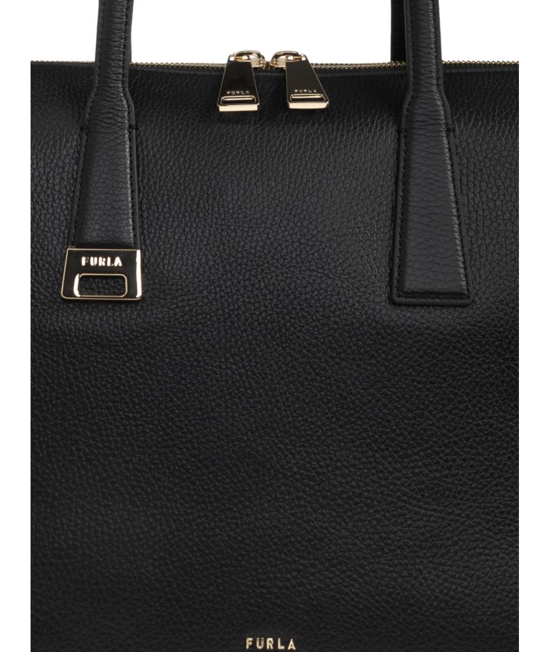 FURLA Черная сумка тоут, фото 3
