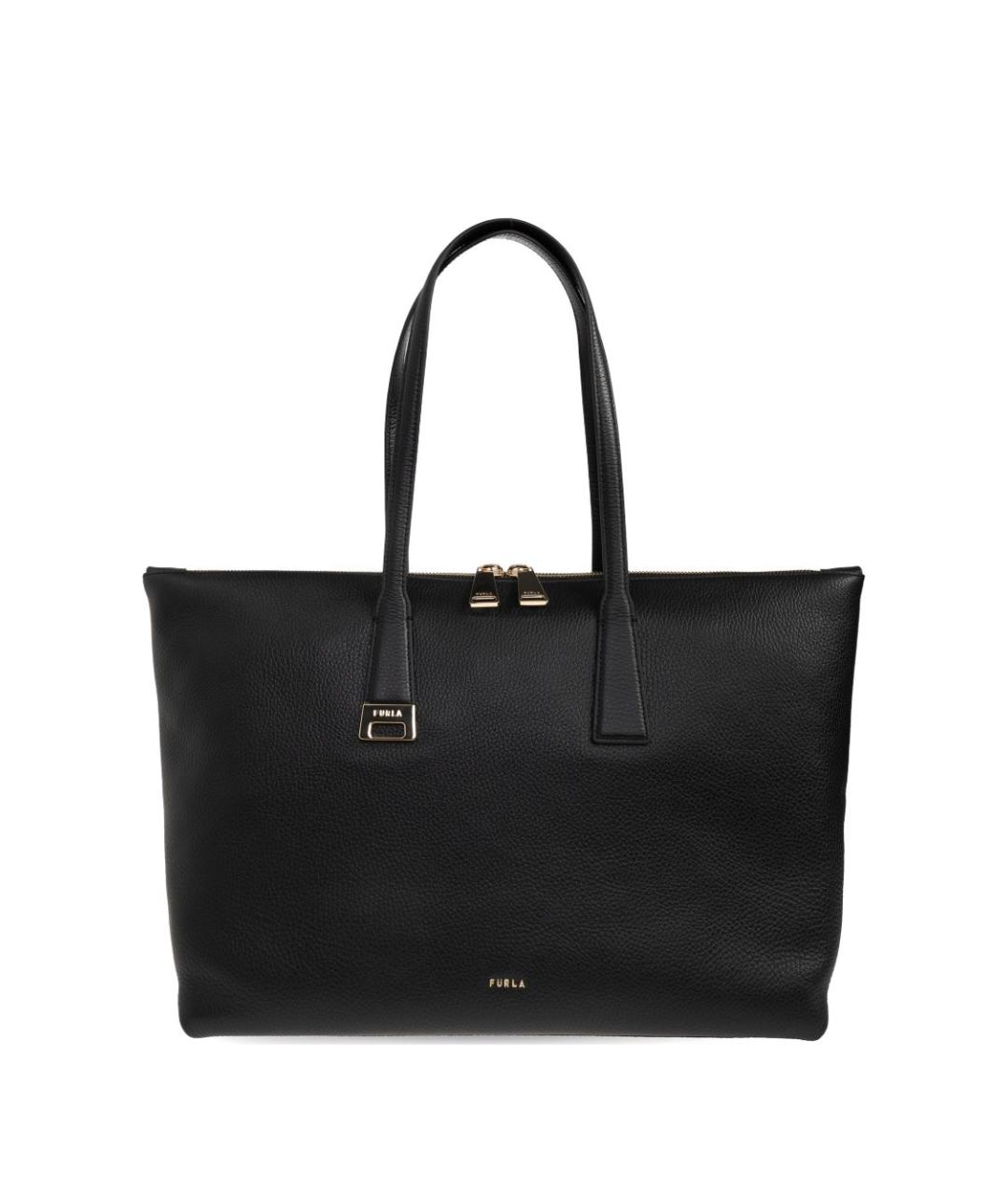 FURLA Черная сумка тоут, фото 1