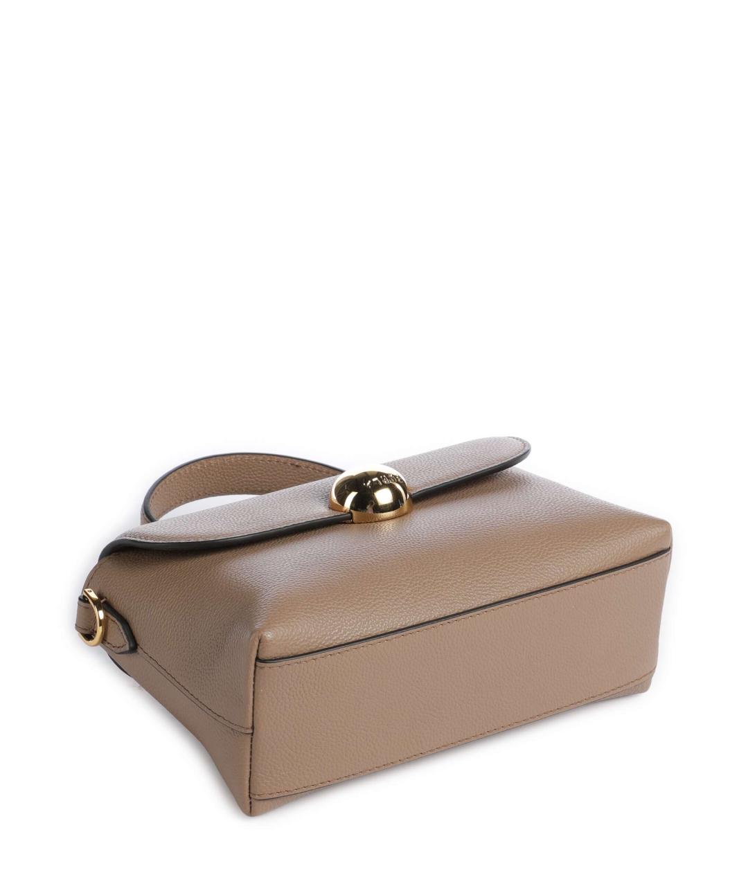 FURLA Коричневая кожаная сумка с короткими ручками, фото 2