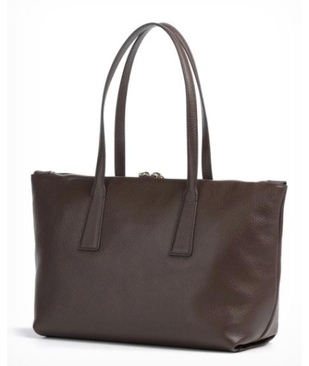 FURLA Коричневая кожаная сумка тоут, фото 2