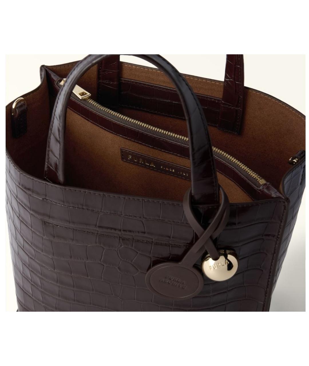 FURLA Коричневая сумка тоут, фото 2