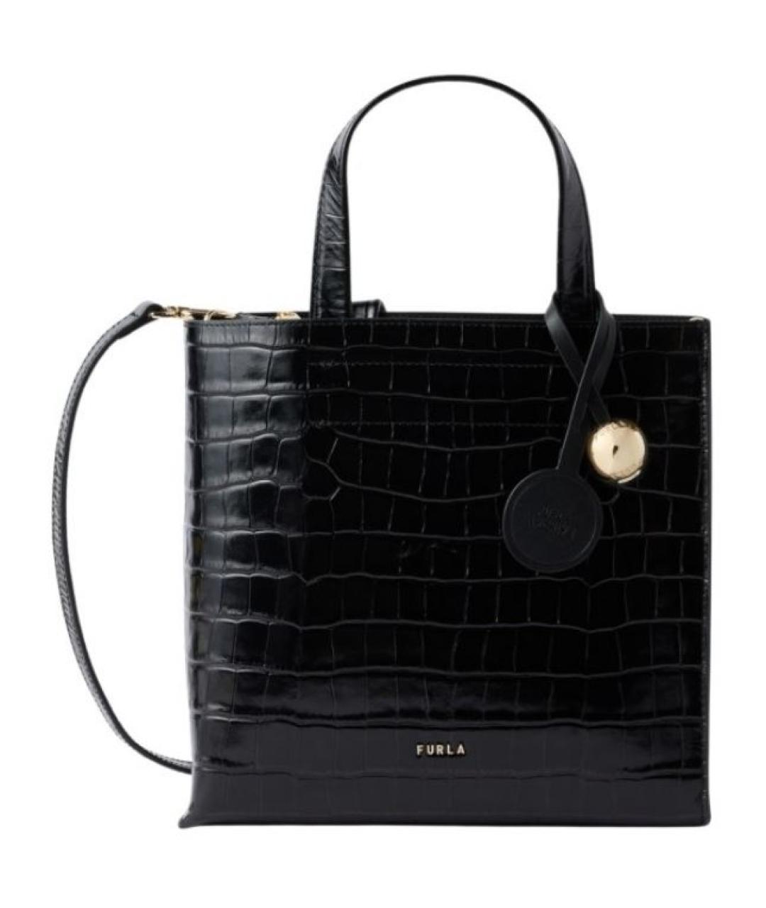 FURLA Черная сумка тоут, фото 1