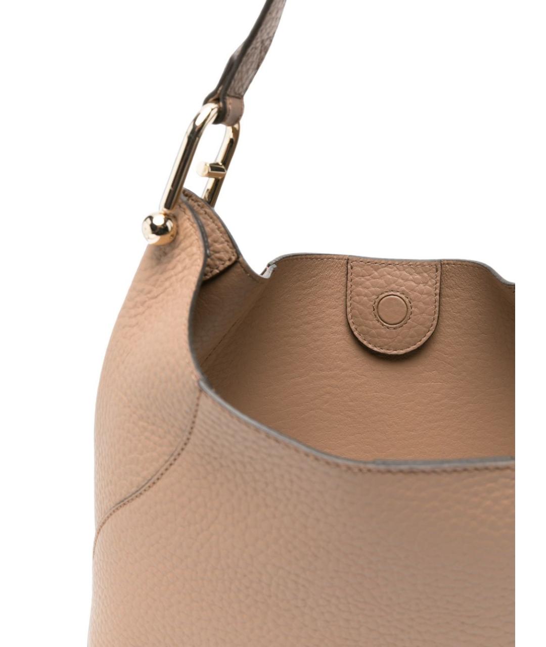 FURLA Бежевая кожаная сумка тоут, фото 2