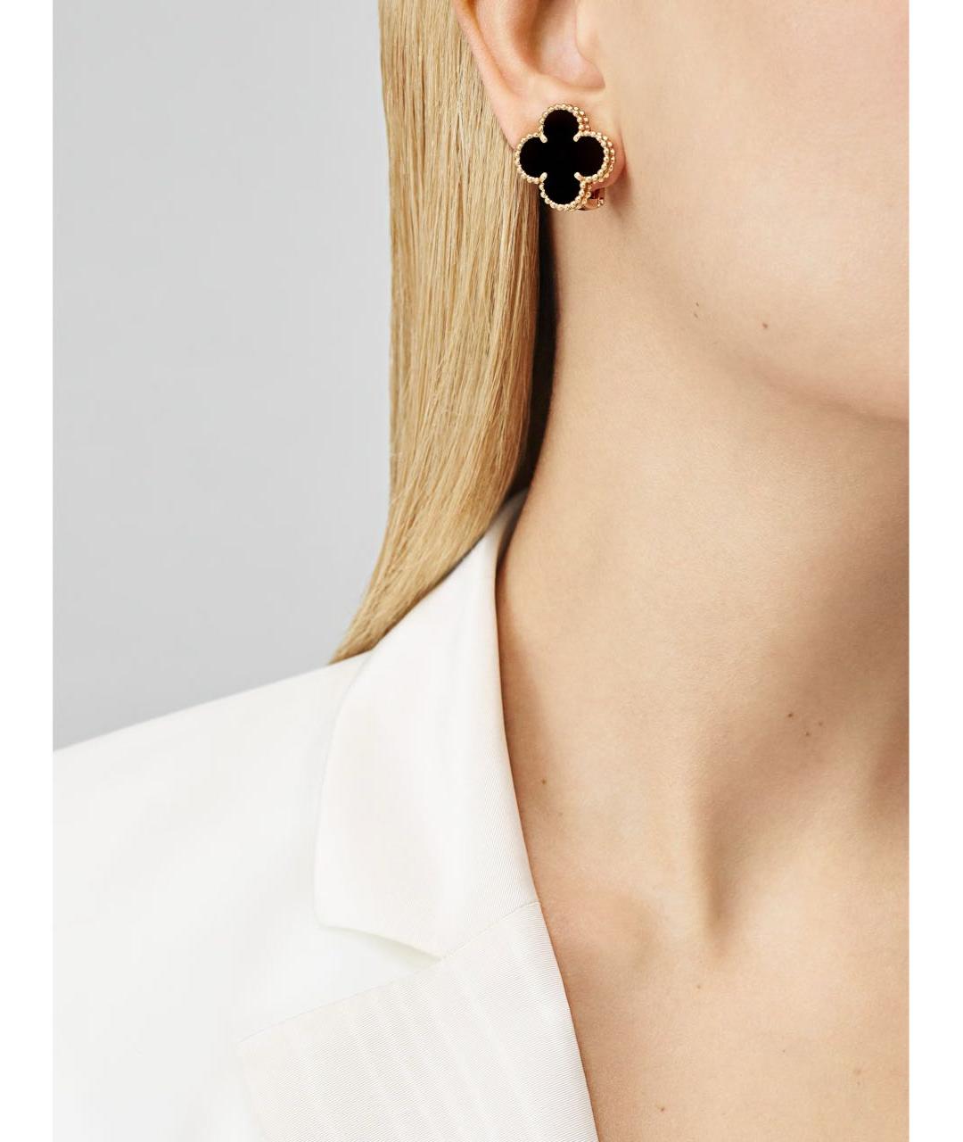 VAN CLEEF & ARPELS Золотые серьги из желтого золота, фото 4