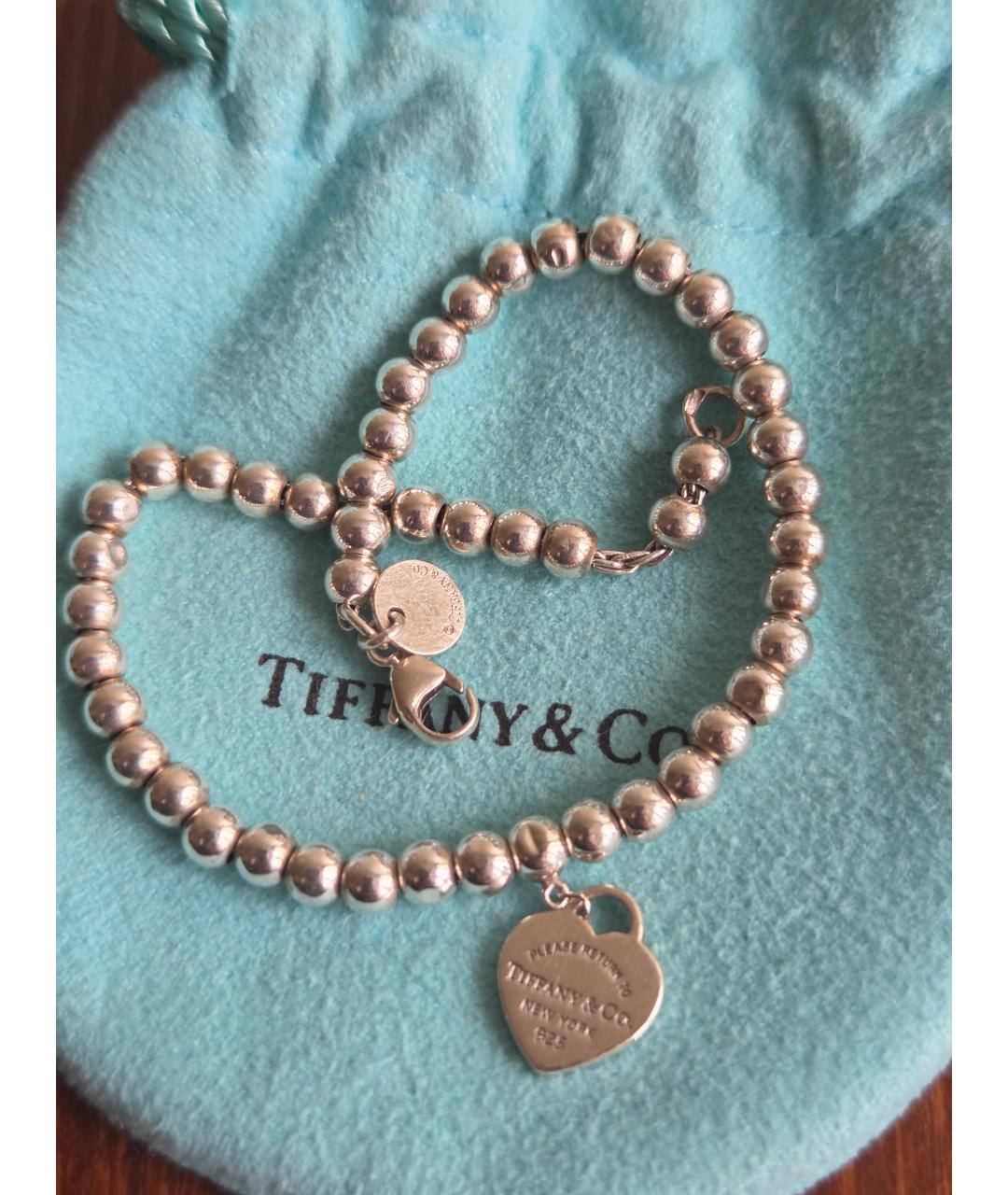 TIFFANY&CO Бирюзовый серебряный браслет, фото 2