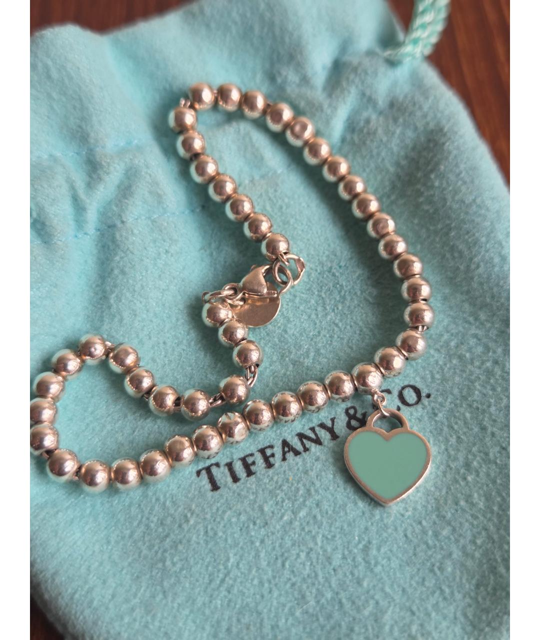TIFFANY&CO Бирюзовый серебряный браслет, фото 7