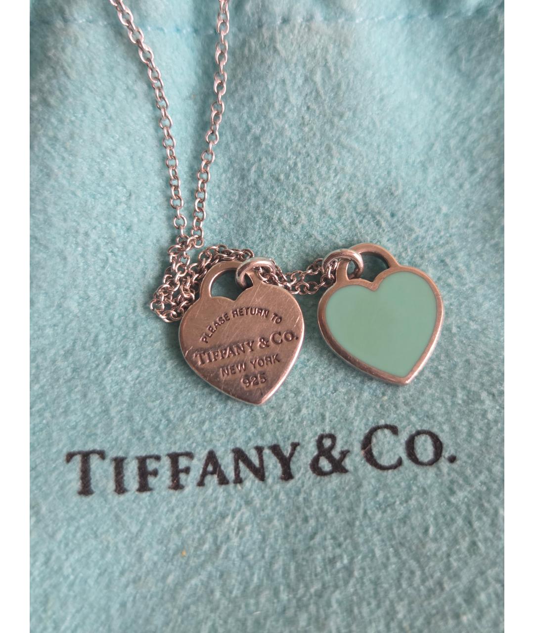 TIFFANY&CO Бирюзовое серебряное колье, фото 2