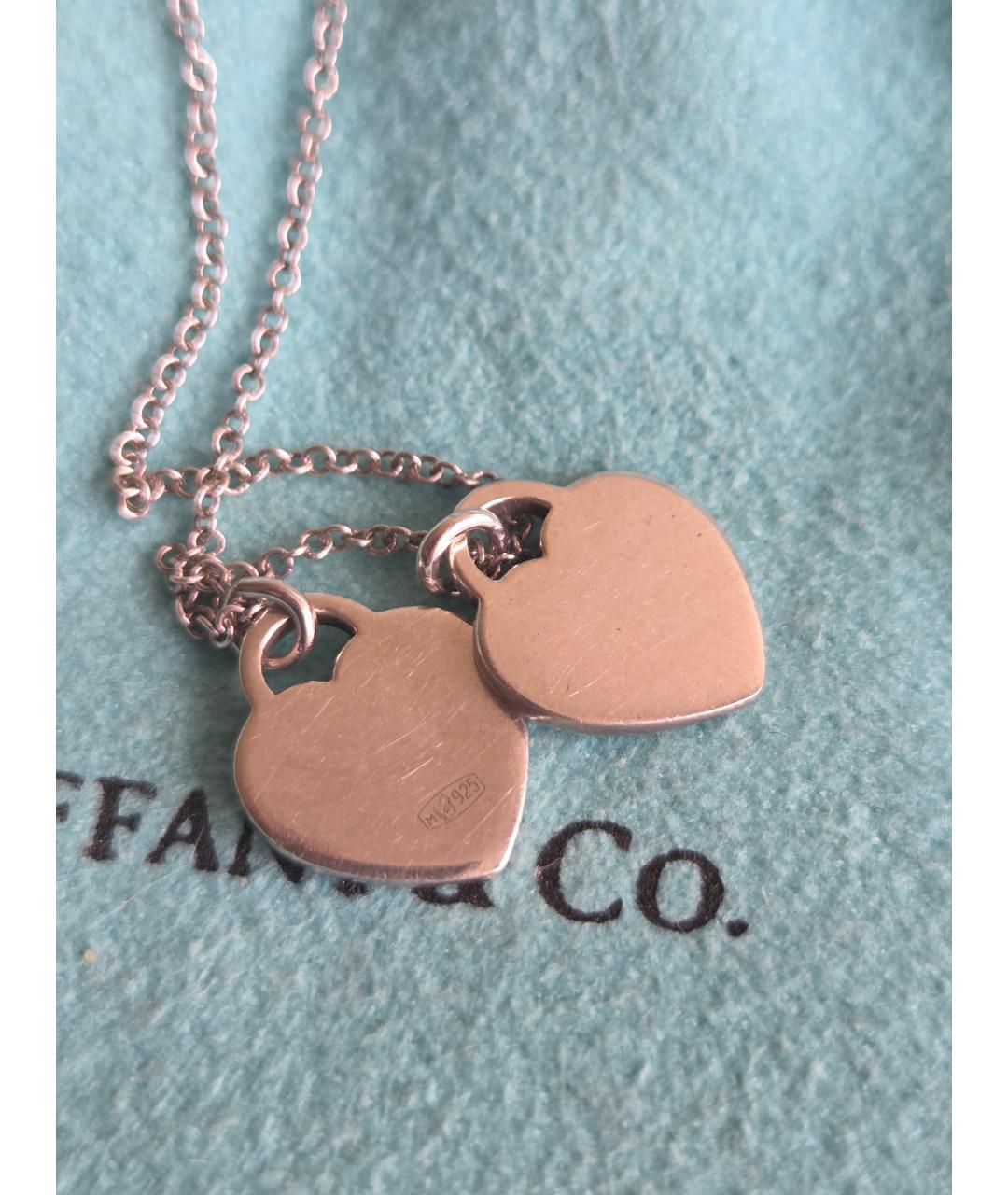 TIFFANY&CO Бирюзовое серебряное колье, фото 3