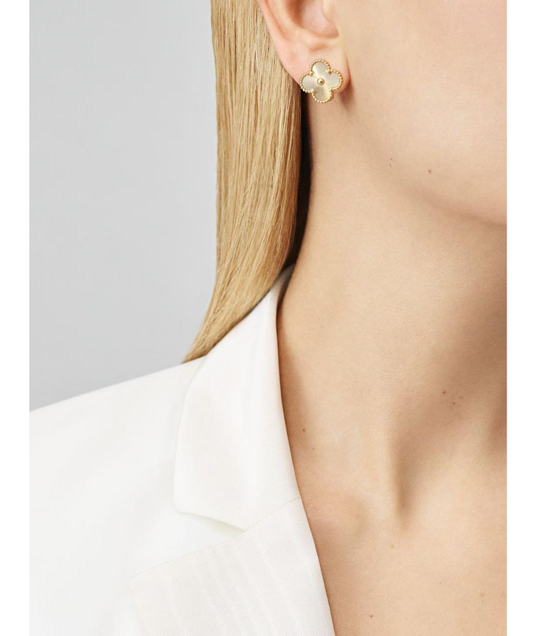 VAN CLEEF & ARPELS Золотые серьги из желтого золота, фото 3