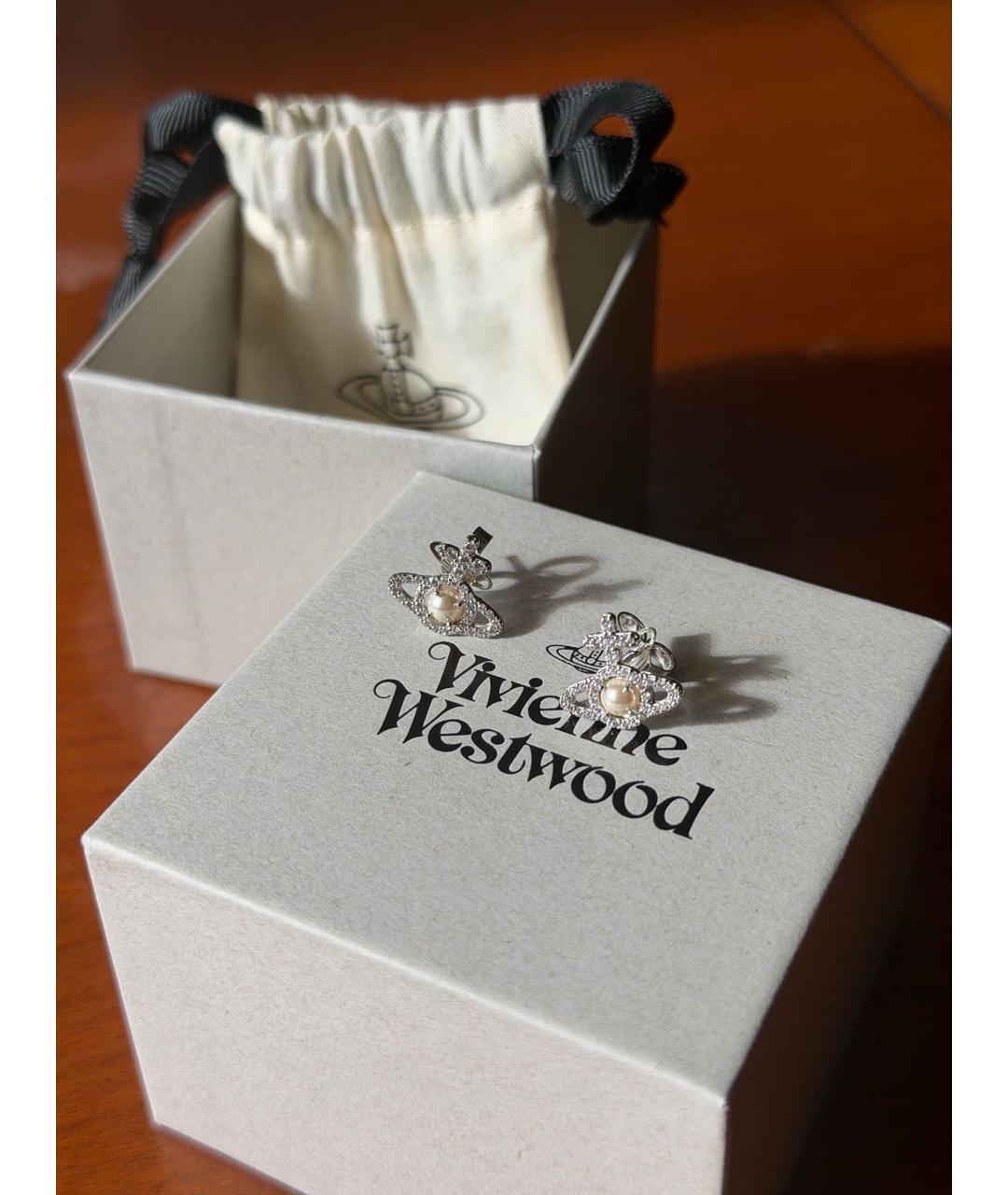 VIVIENNE WESTWOOD Серебряные латунные серьги, фото 2
