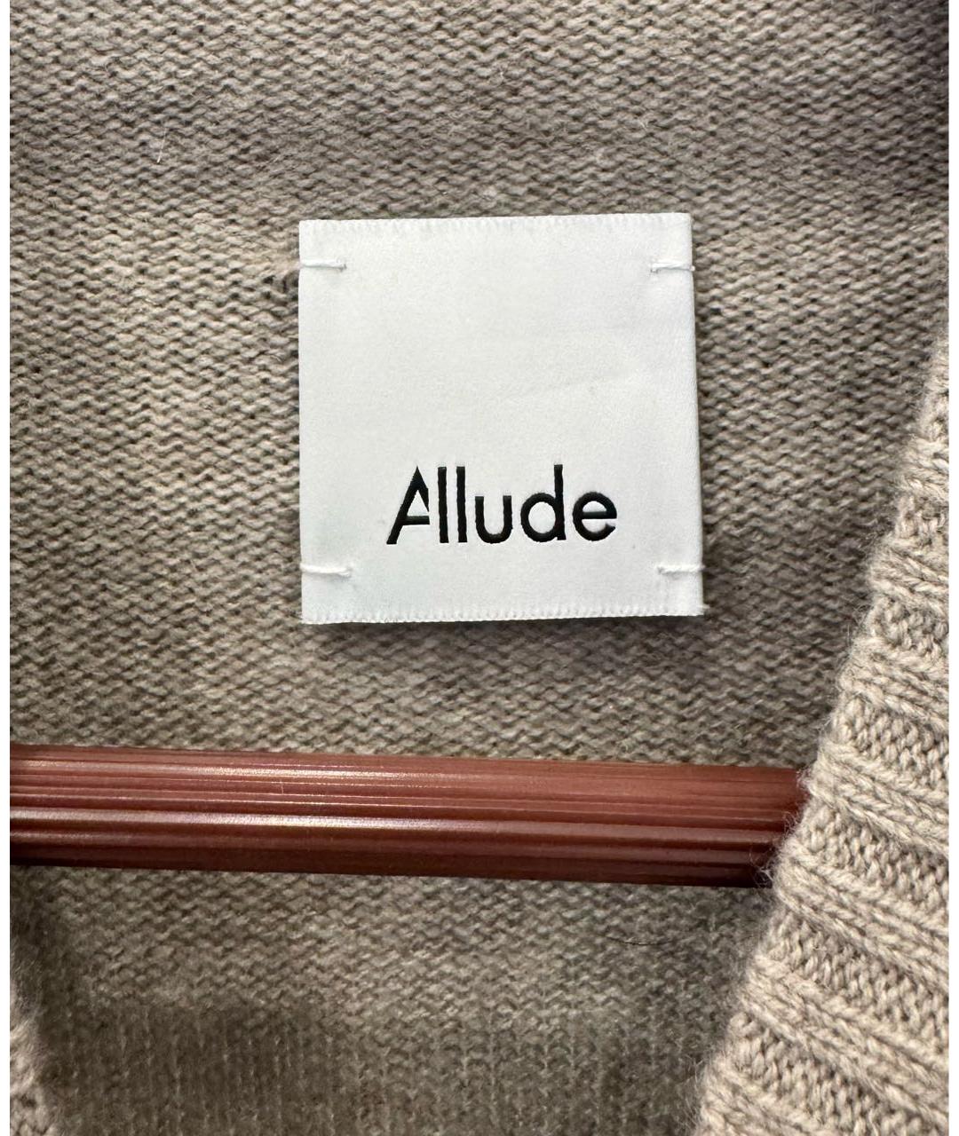 ALLUDE Коричневый кашемировый костюм с брюками, фото 4
