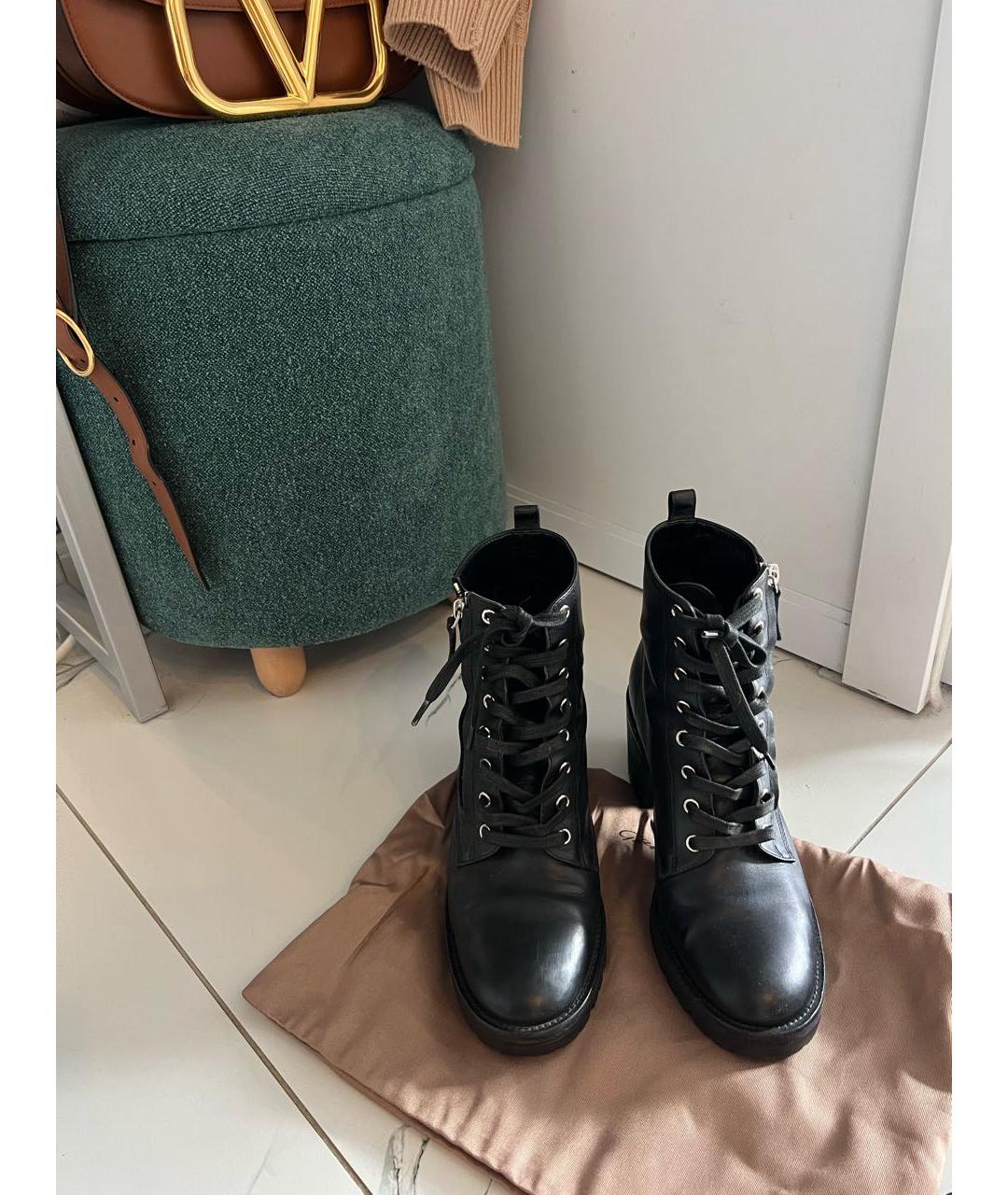 GIANVITO ROSSI Черные кожаные ботинки, фото 5