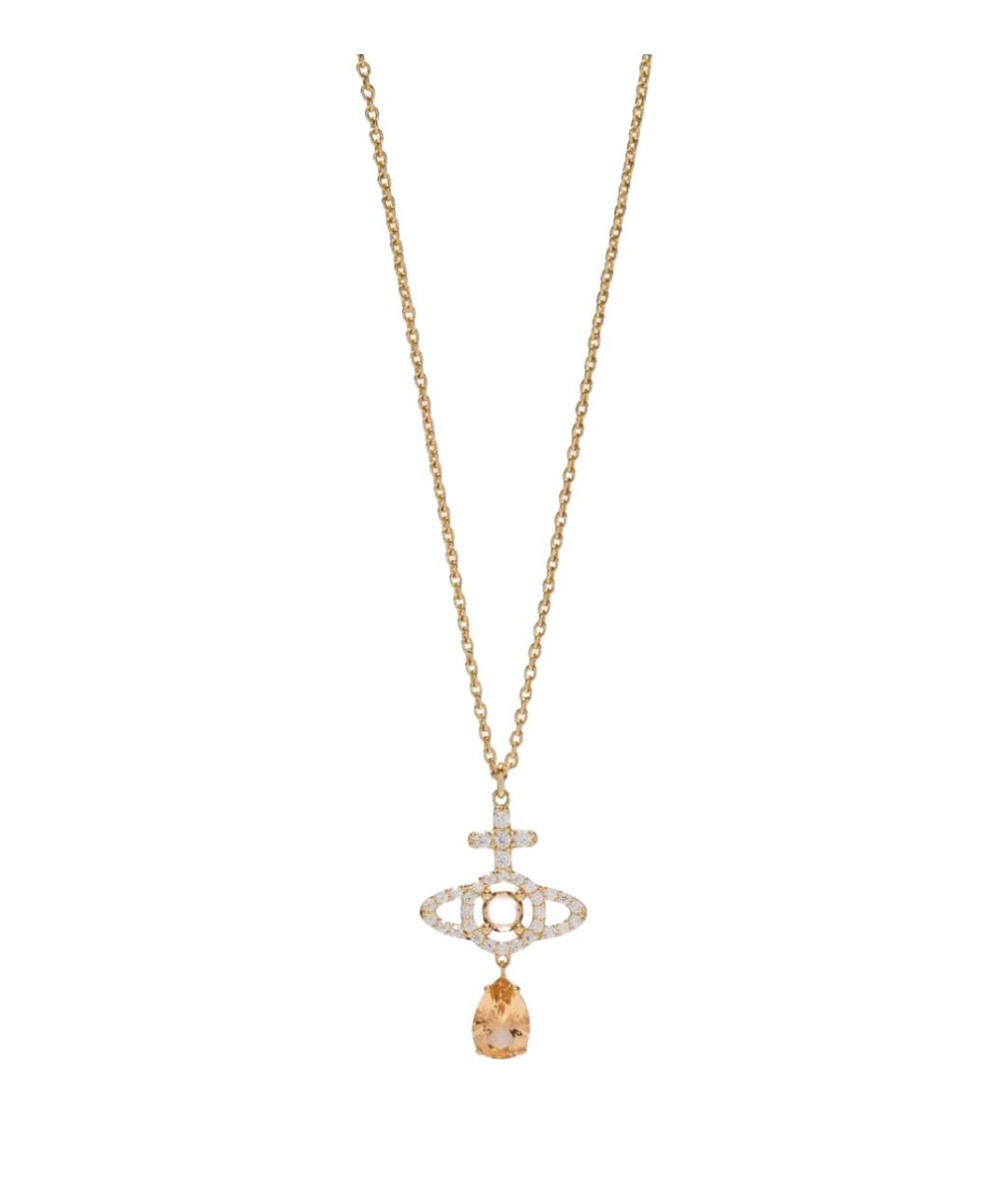 VIVIENNE WESTWOOD Золотое латунное колье, фото 1