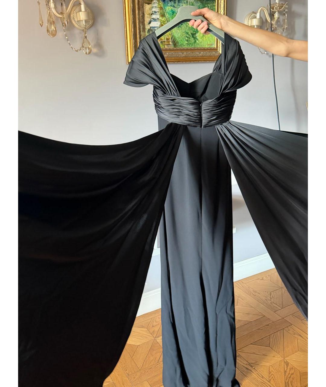 ZUHAIR MURAD Черное полиэстеровое вечернее платье, фото 2