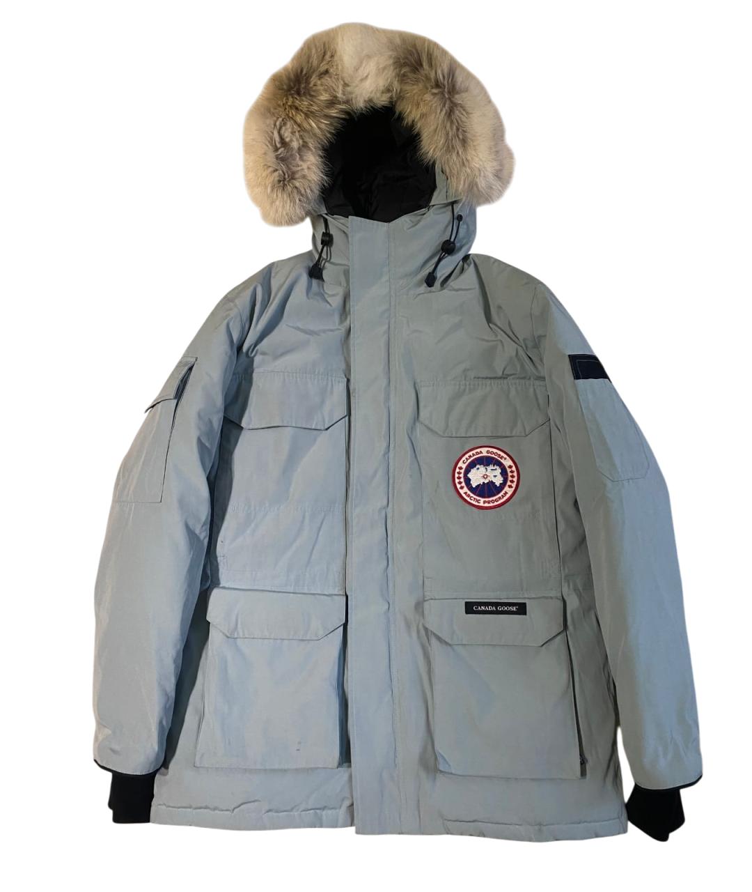 CANADA GOOSE Бирюзовая полиэстеровая куртка, фото 1