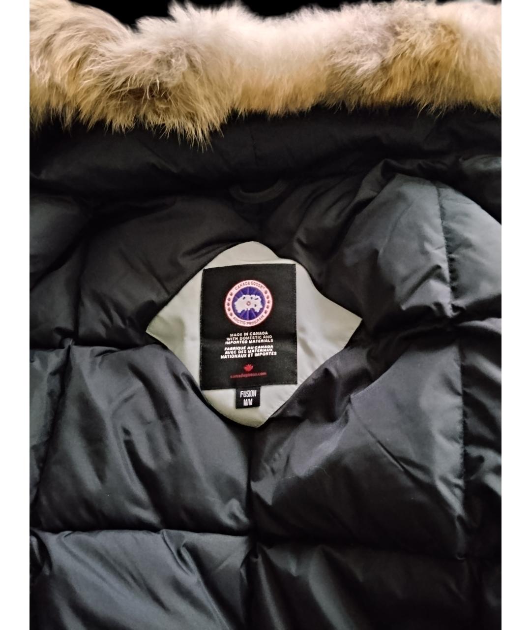 CANADA GOOSE Бирюзовая полиэстеровая куртка, фото 3