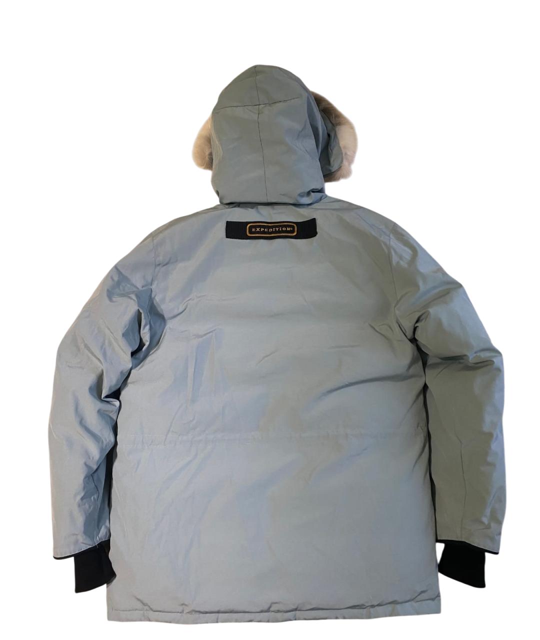 CANADA GOOSE Бирюзовая полиэстеровая куртка, фото 2