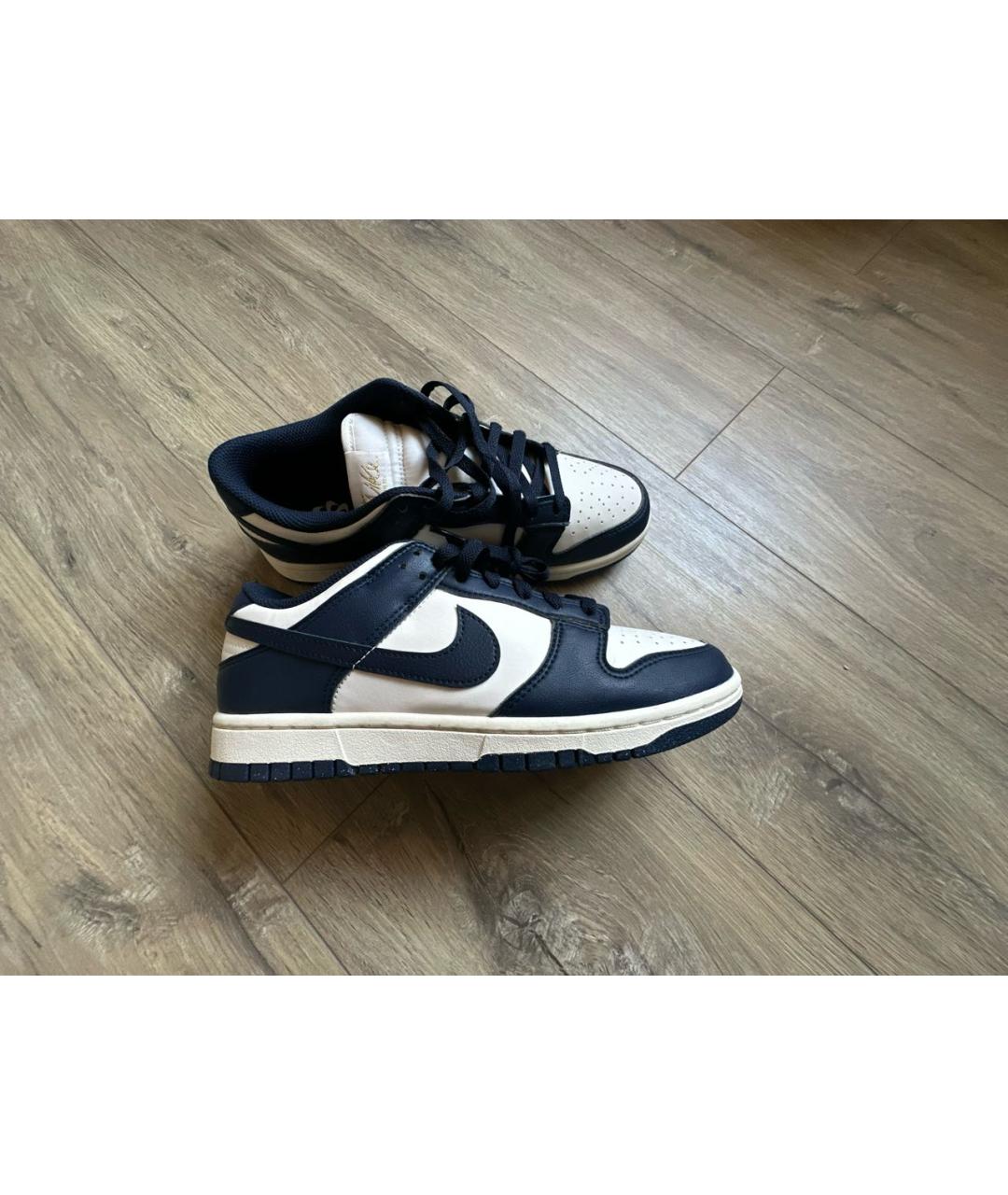 NIKE Синие кожаные кеды, фото 5