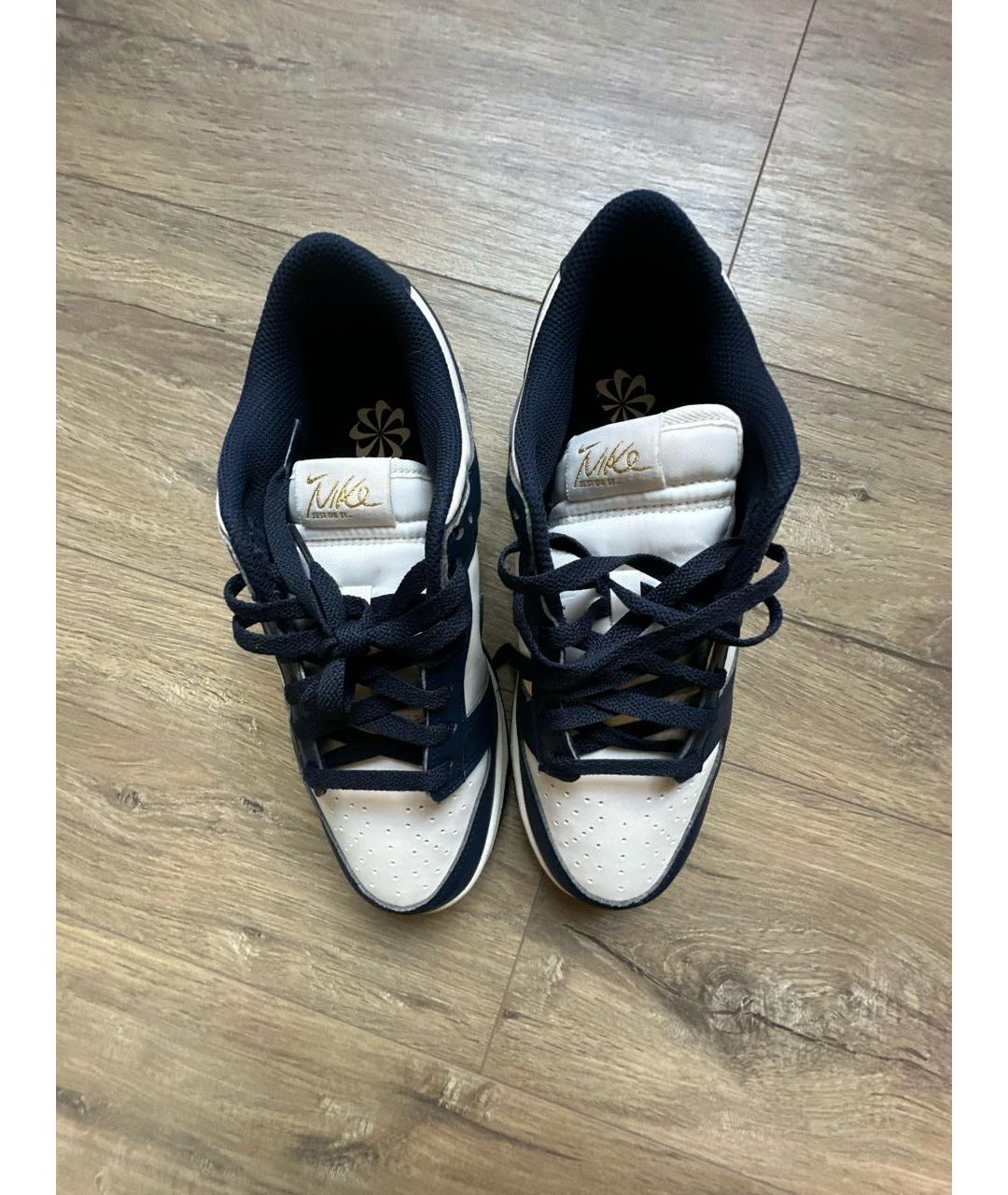 NIKE Синие кожаные кеды, фото 3