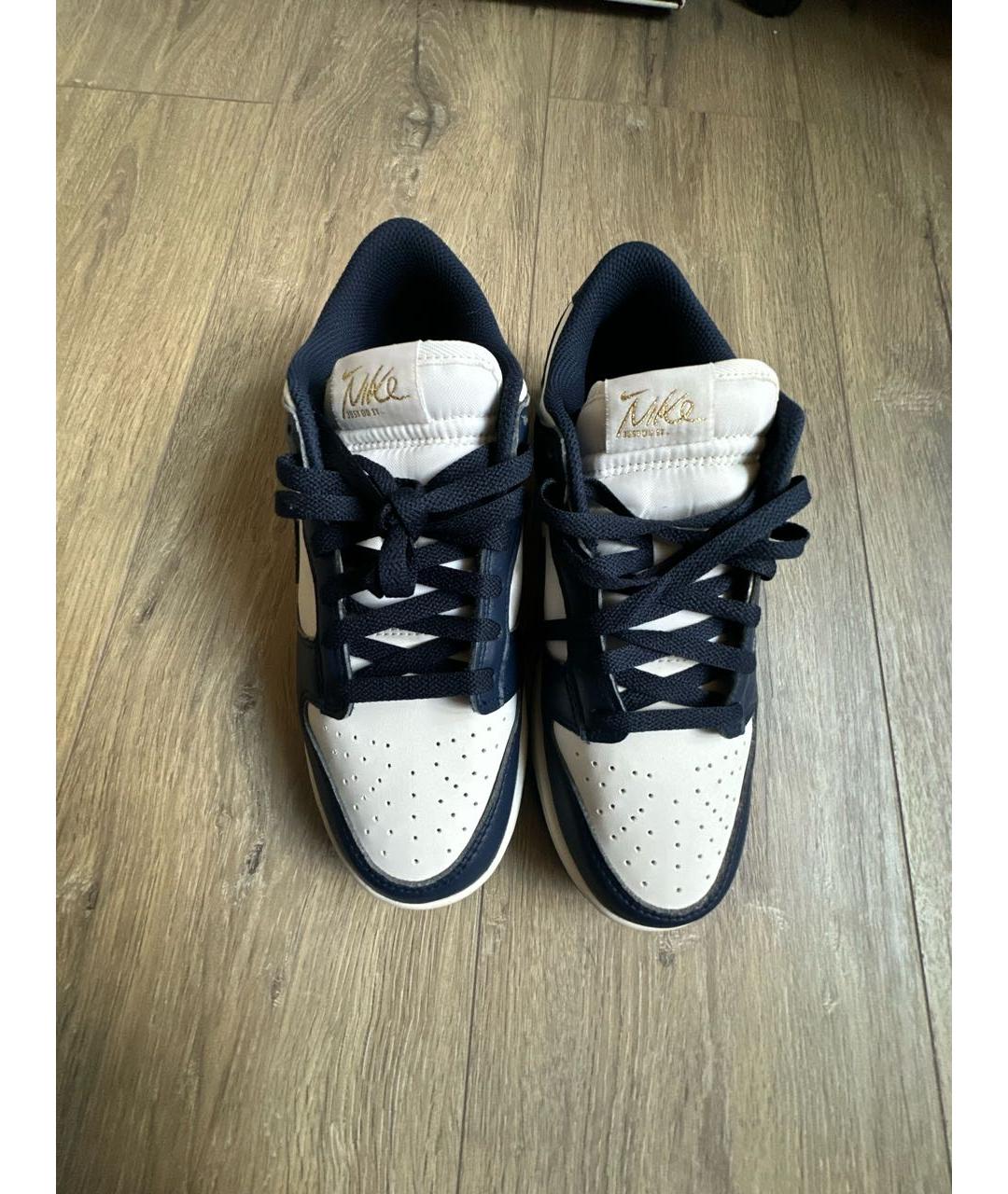 NIKE Синие кожаные кеды, фото 2