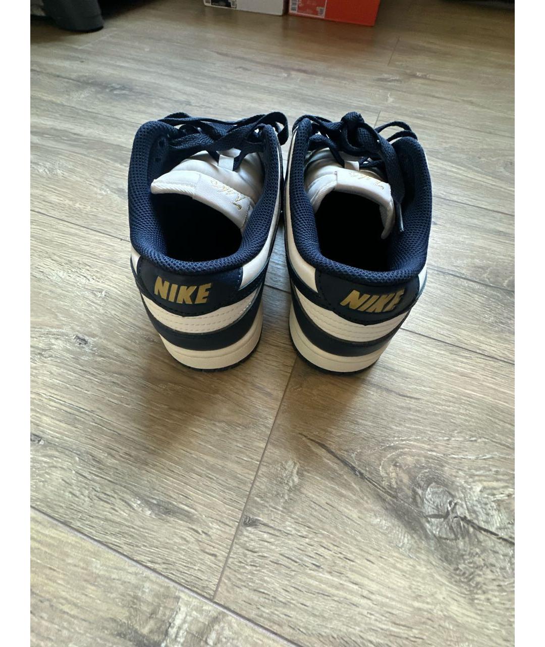 NIKE Синие кожаные кеды, фото 4