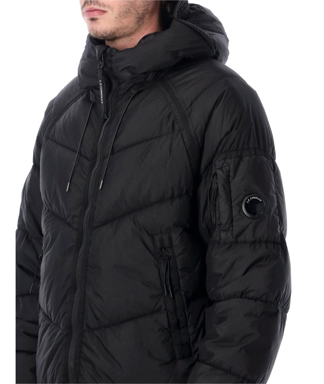CP COMPANY Черный полиамидовый пуховик, фото 3