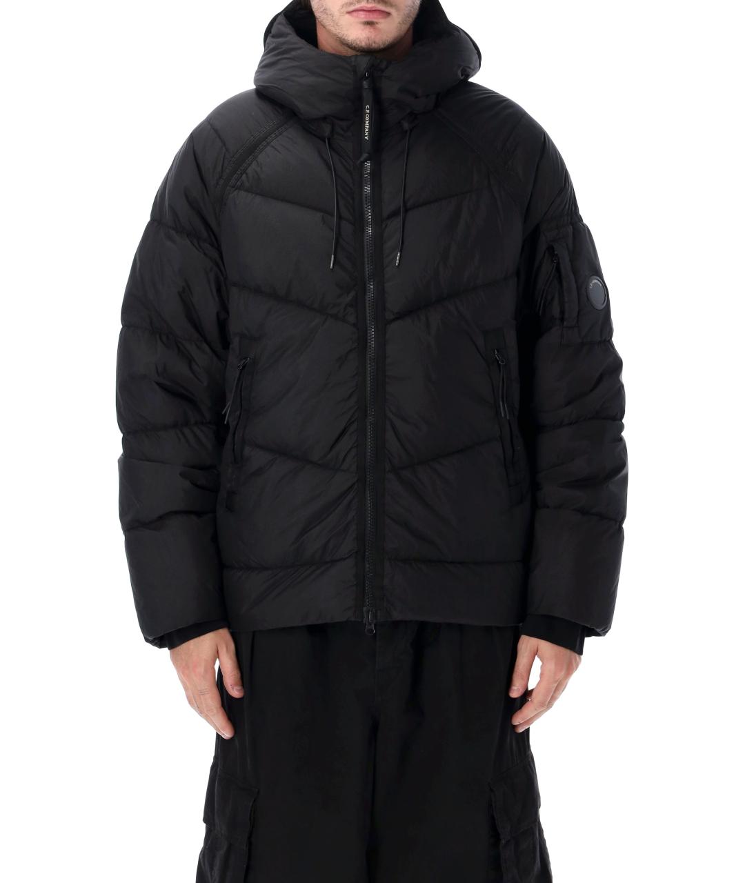 CP COMPANY Черный полиамидовый пуховик, фото 1