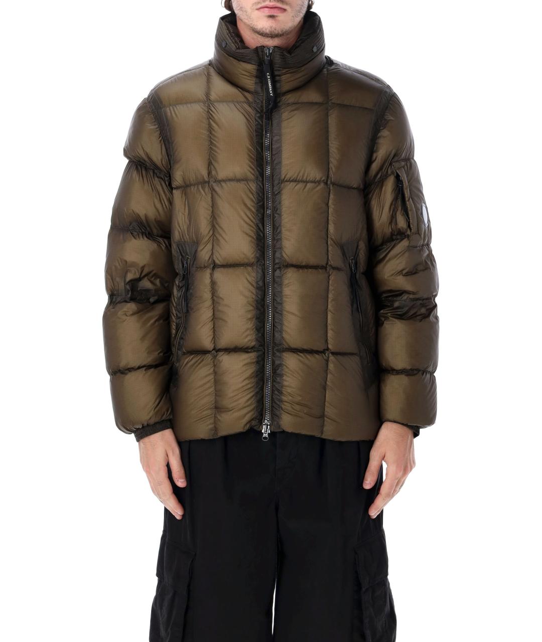 CP COMPANY Зеленый полиамидовый пуховик, фото 1
