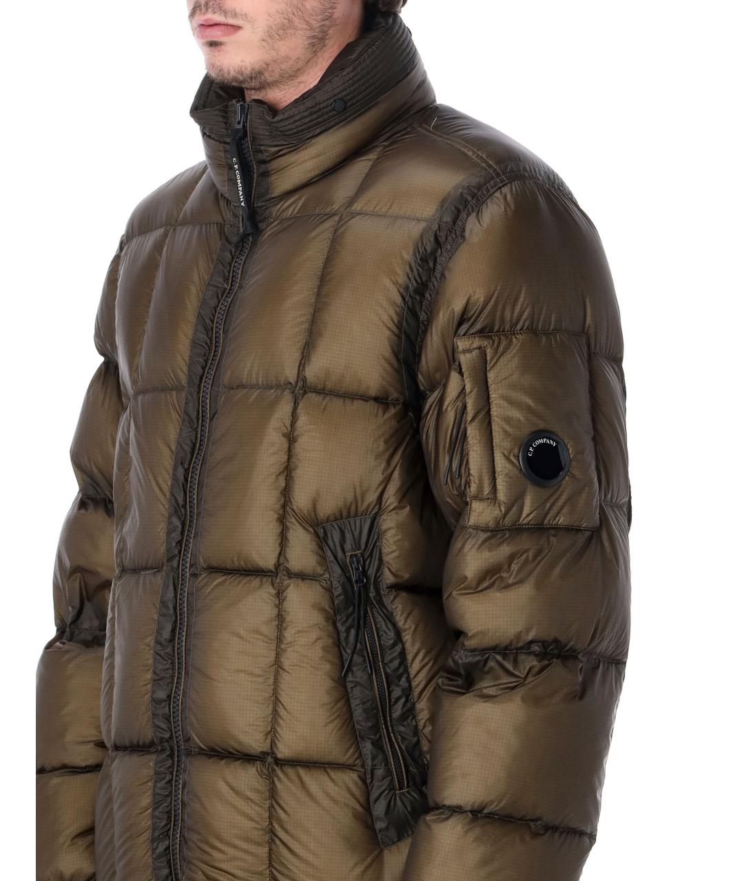 CP COMPANY Зеленый полиамидовый пуховик, фото 3