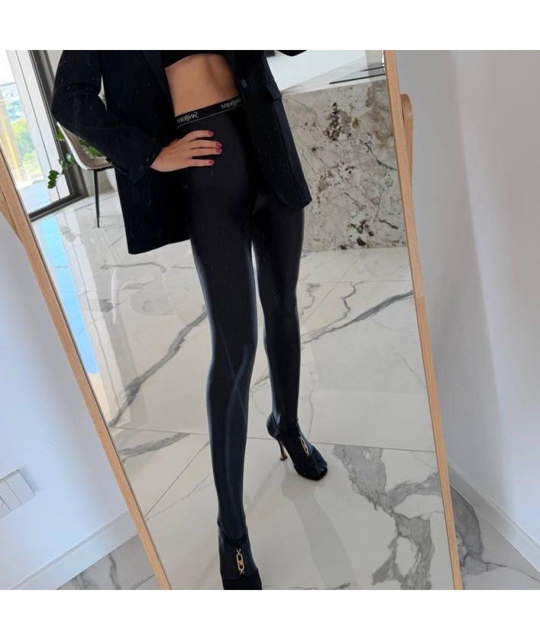 SAINT LAURENT Черные носки, чулки и колготы, фото 2